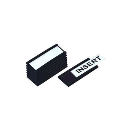 Bi-Silque MasterVision Magnetic Data Cards, Black, Accessories, 3" X 1.75", 10 pack FM2630